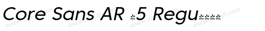 Core Sans AR 45 Regu字体转换